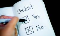Picture of simple checklist